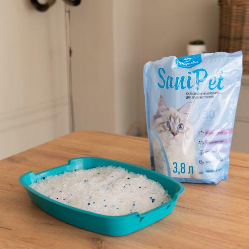 Наповнювач для котячого туалету Природа Sani Pet силікалевий 3,8 л - фото 6 Наповнювач для котячого туалету Природа Sani Pet силікалевий 3,8 л - фото 6