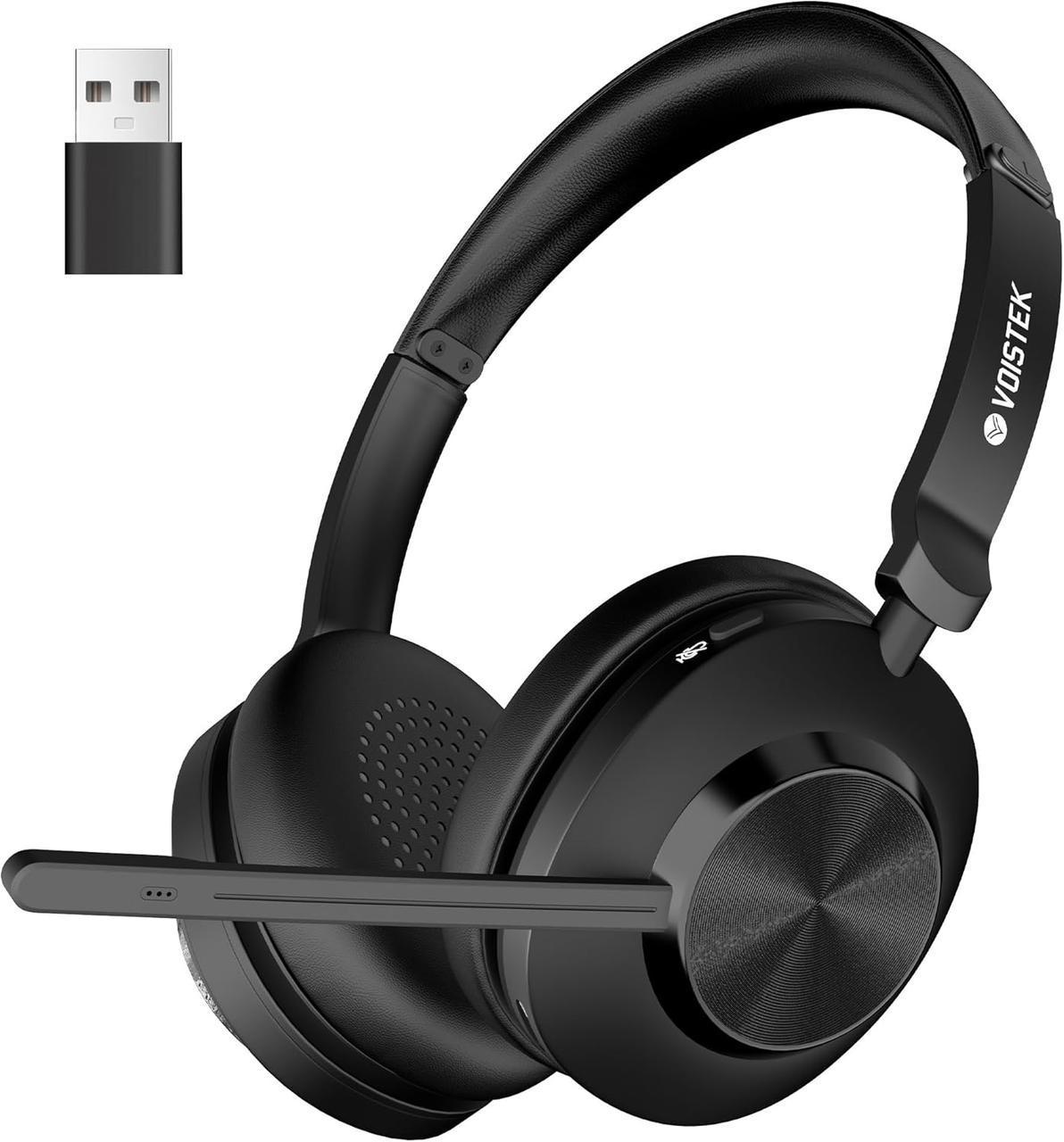 Гарнитура беспроводная Voistek VS886 Bluetooth 5,3 с микрофоном и шумоподавлением Черный