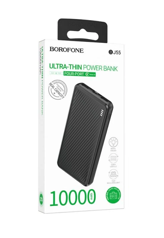 Повербанк Borofone BJ55 Graceful 10000 mAh Черный