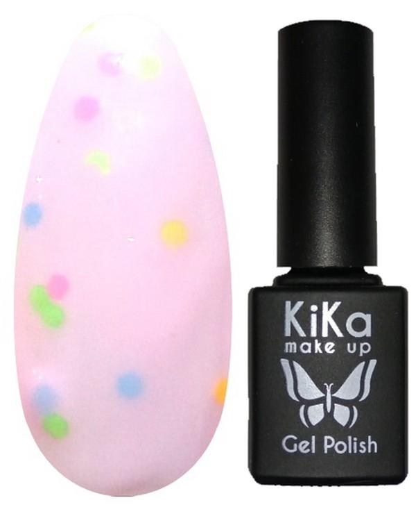 Гель-лак Kika №096 с блестками 8,5 мл Розовый (KGP-096)