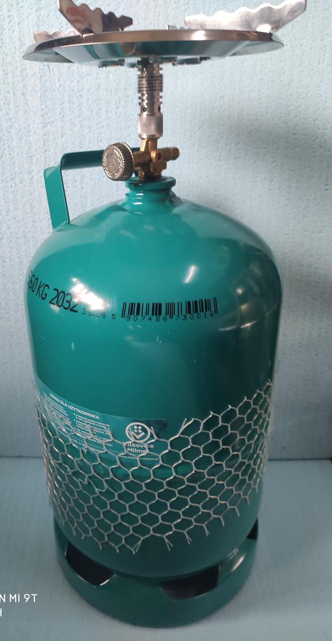 Балон газовий GZWM 12 л/5 кг з горілкою PAMIR - фото 2 Балон газовий GZWM 12 л/5 кг з горілкою PAMIR - фото 2