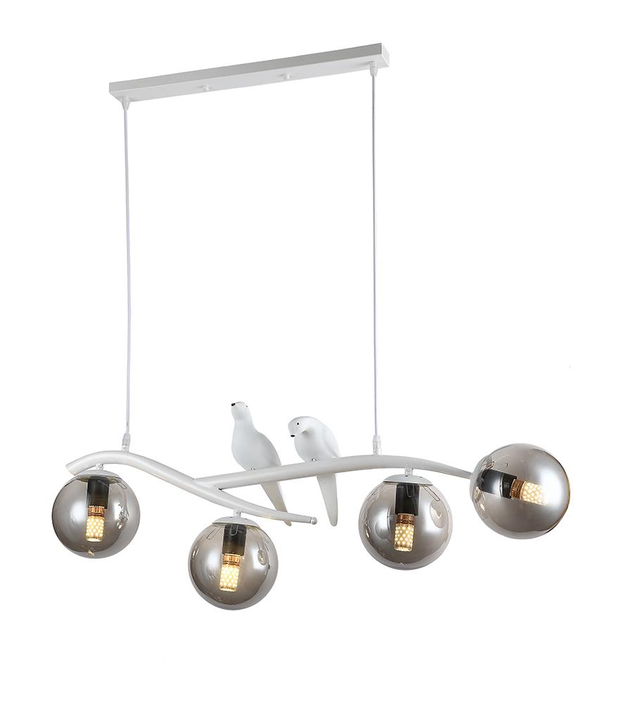 Люстра подвесная Levistella 756PR7104-4 WH+BK Шары декоративная Бело-черный