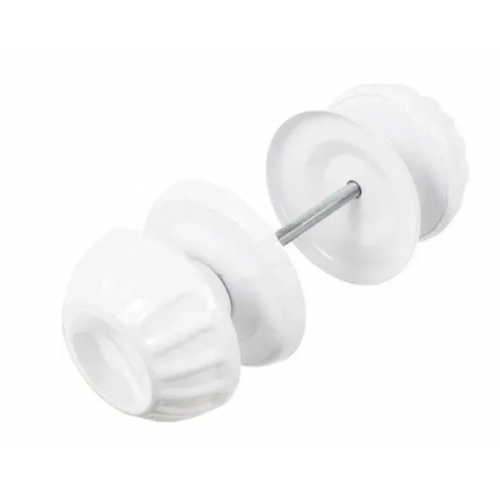 Ручка-стяжка дверная ХЗШП Зефир для деревянных дверей Белый (714933)