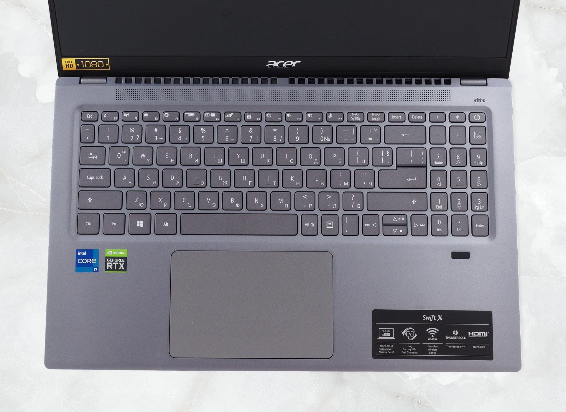 Ноутбук Acer Swift X SFX16-51G-538T NX.AYKAA.001 (70120) - фото 8
