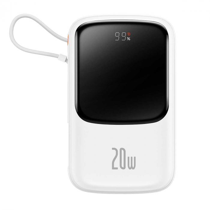 Портативная батарея Baseus Qpow Pro Digital Display Fast Charge 10000 mAh 20 W PPQD020002 White (1974270028)