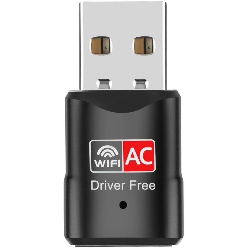 Адаптер ColorWay Wi-Fi 5 дводіапазонний 2.4/5 ГГц 200/433 Мбіт/с Black (CW-AD-W2)