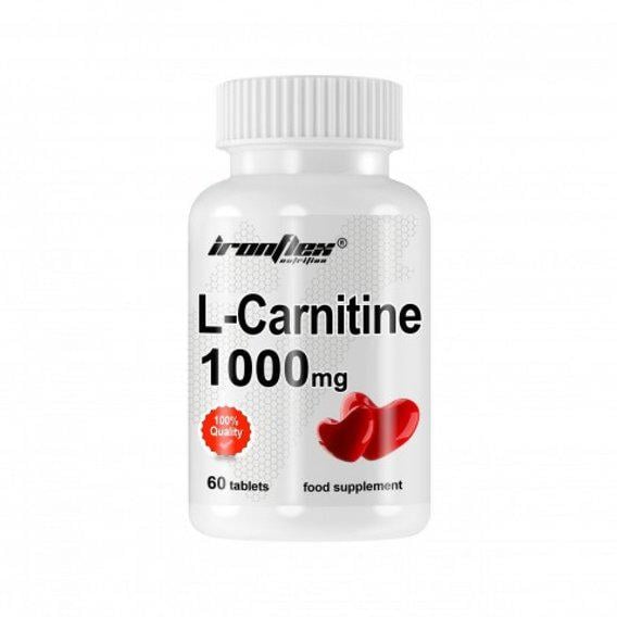 Жироспалювач для спорту IronFlex L-Carnitine 1000 60 табл. (000007361)