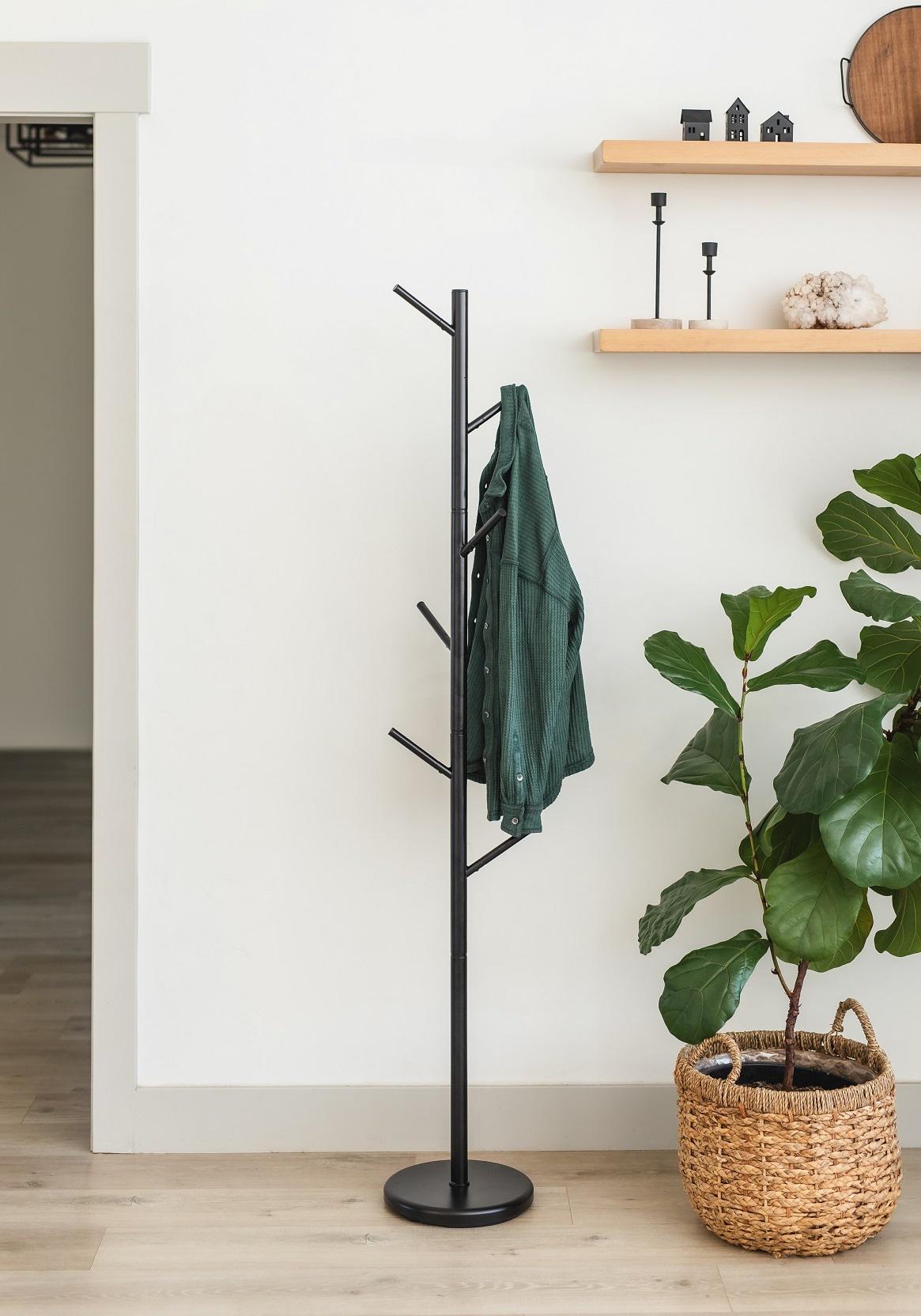 Вішалка кактус металева для одягу 28х28х168 см Чорний (DA14143K1) - фото 6