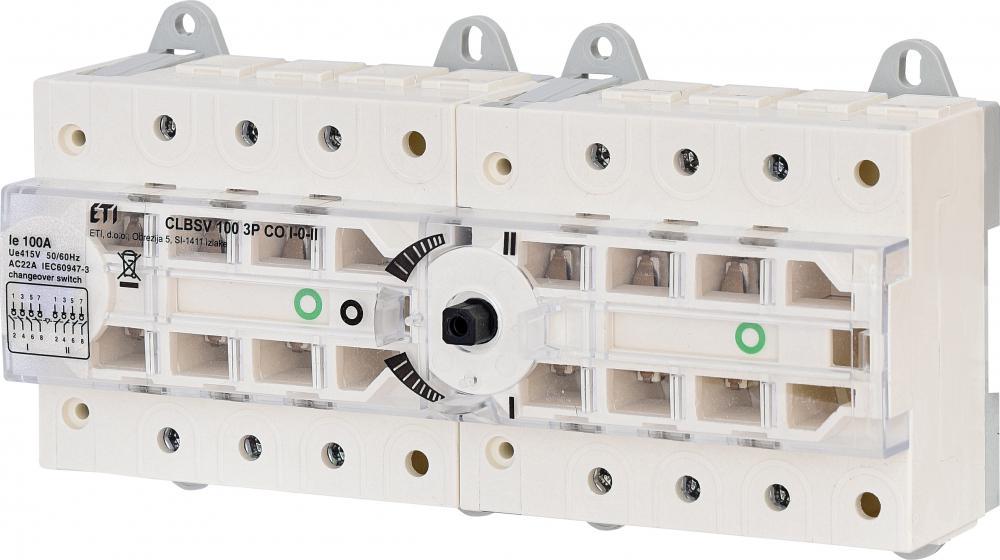 Переключатель нагрузки ETI CLBSV CO 1-0-2 3Р 100А трехпозиционный без рукоятки (4661891) Переключатель нагрузки ETI CLBSV CO 1-0-2 3Р 100А трехпозиционный без рукоятки (4661891)