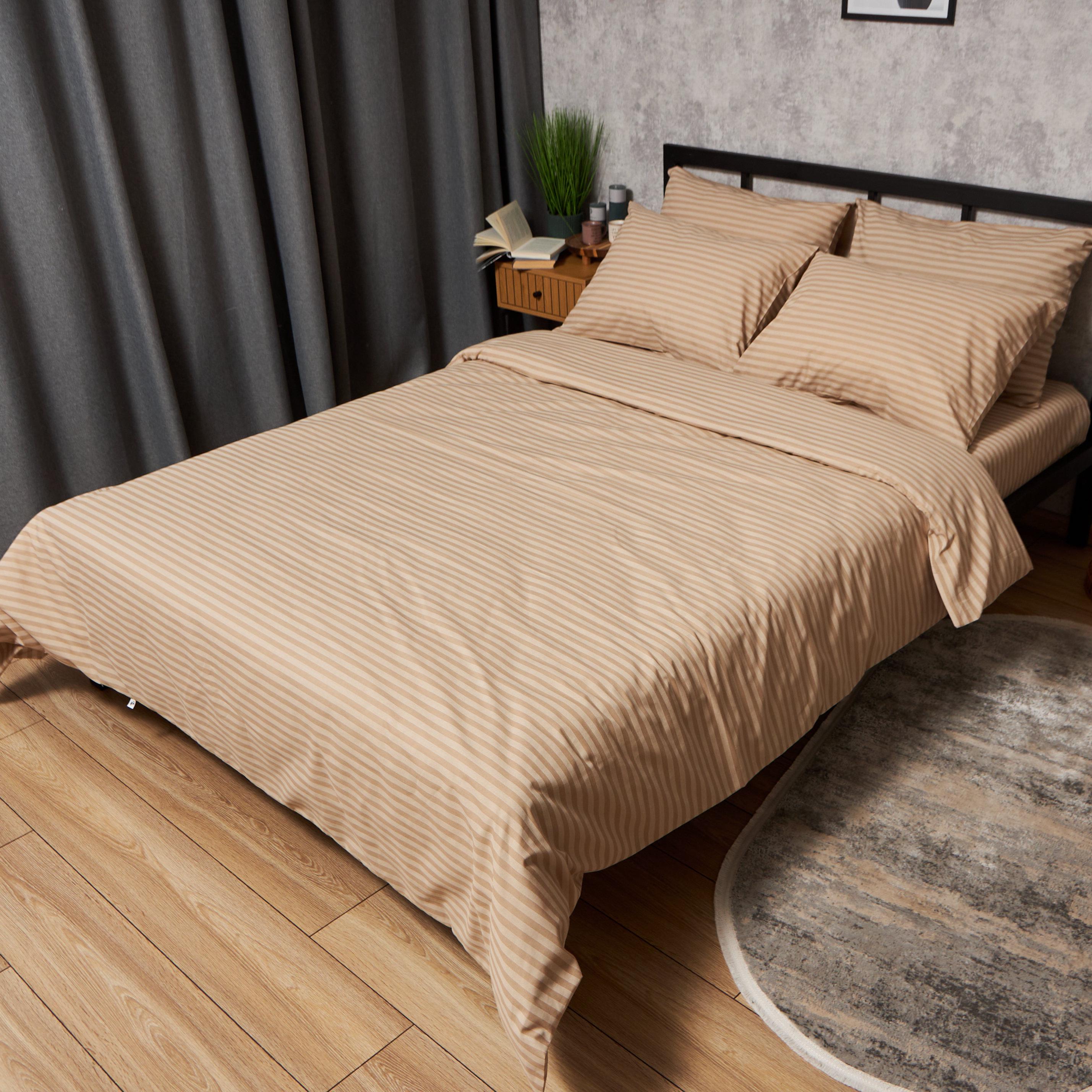 Комплект постельного белья Moon&Star бязь Gold Люкс Sand Lines евро наволочка 2 шт. 200x220 см (MS-820009742)