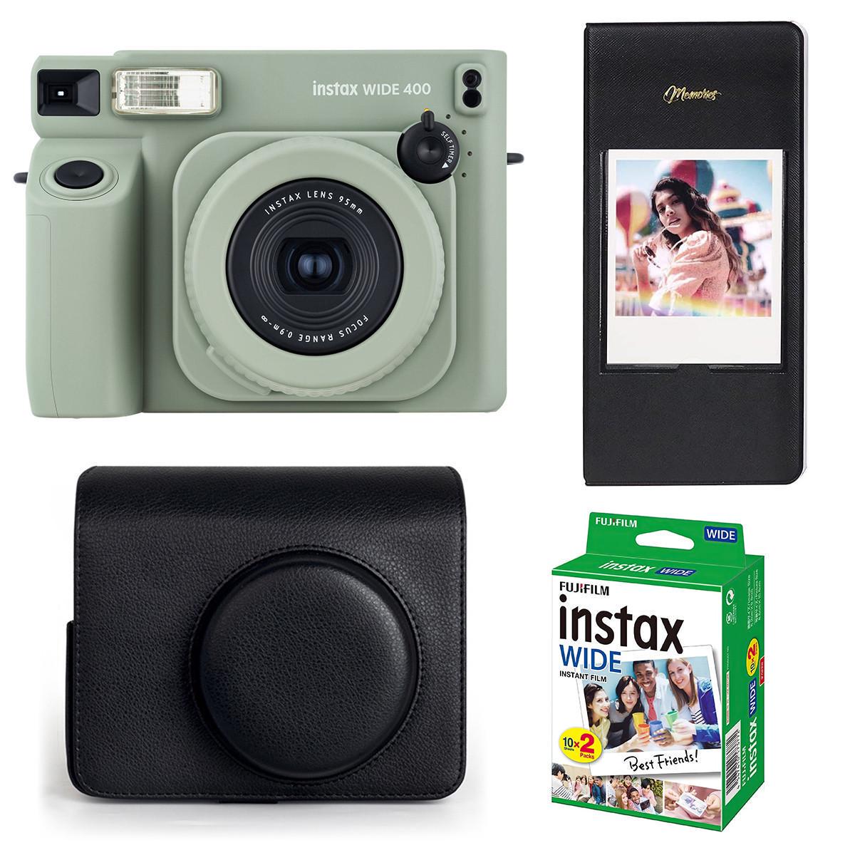 Набор камера Fujifilm Instax Wide 400 фотобумага 20 шт./чехол/фотоальбом на 64 фото Черный (2619378187)