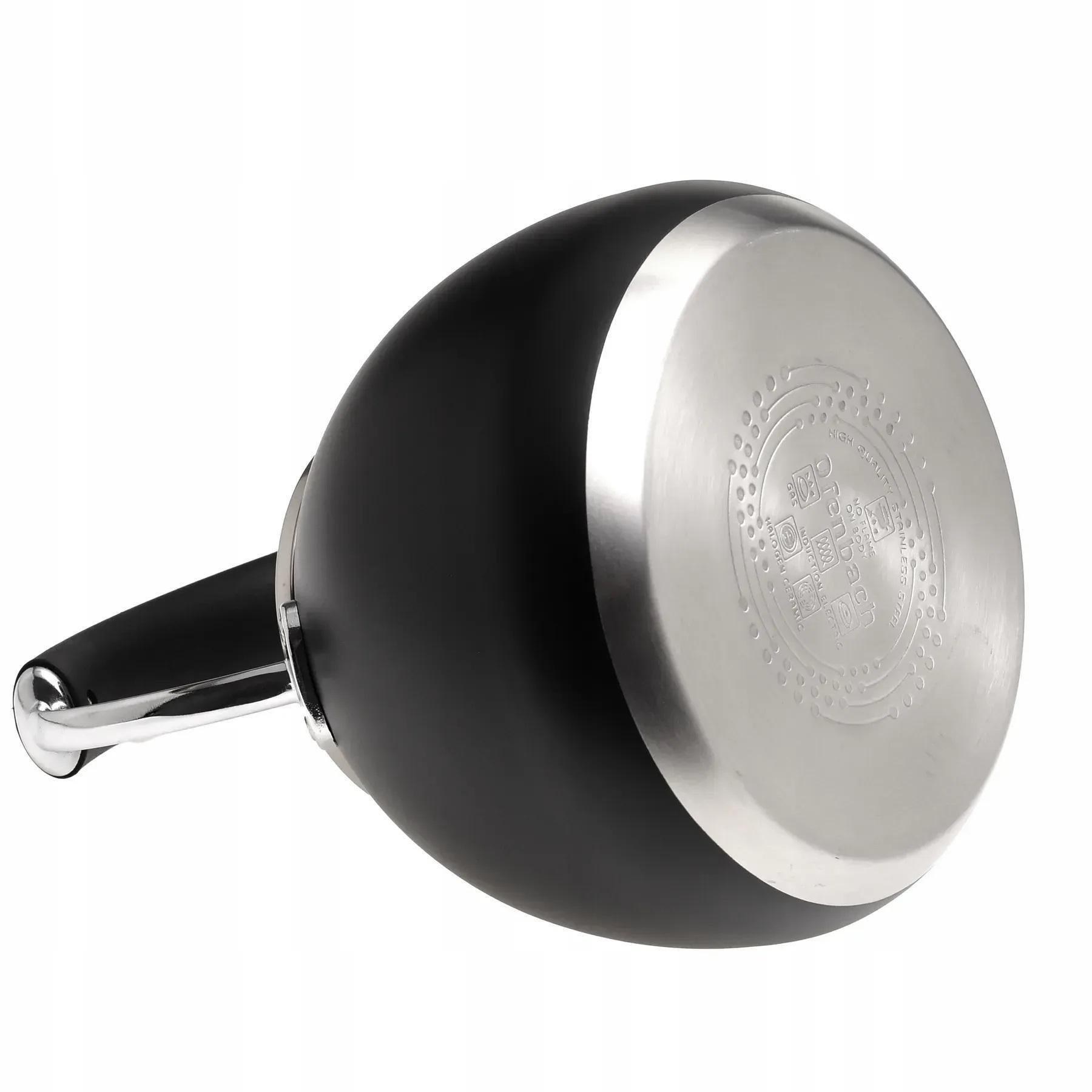 Чайник із свистком та ручкою з покриттям soft touch Ofenbach KM-100311 із нержавіючої сталі 2,5 л Чорний (150-84-100311) - фото 4 Чайник із свистком та ручкою з покриттям soft touch Ofenbach KM-100311 із нержавіючої сталі 2,5 л Чорний (150-84-100311) - фото 4