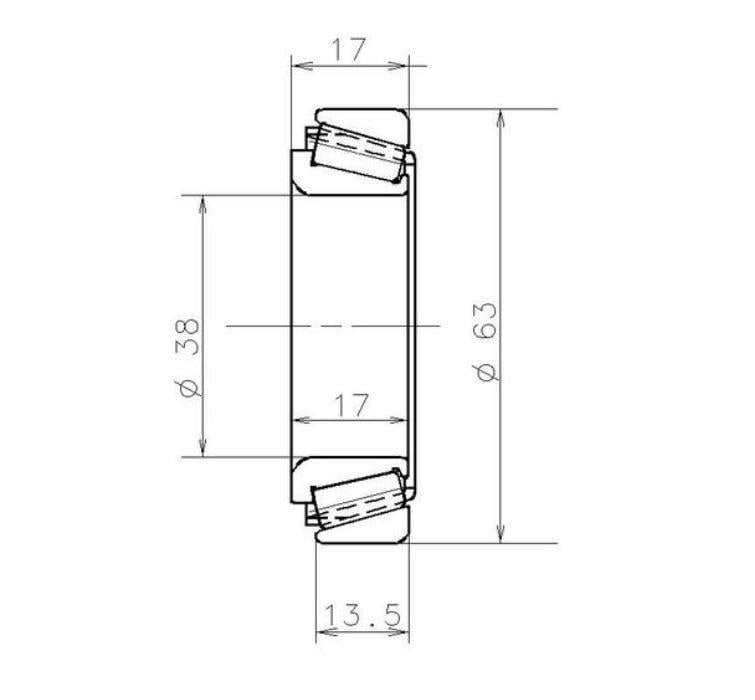 Подшипник SNR EC.41025.H106 дифференциала Almera/Cube/Juke/Kubistar/Micra/NV200/Note/Qashqai (p881) - фото 3