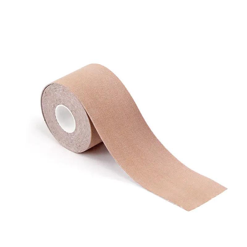 Кинезиотейп BOOB Tape для тейпирования груди 5 см 5 м Темно-бежевый