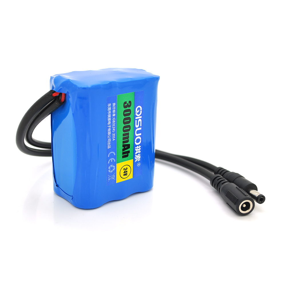 Аккумулятор литиевый QiSuo 24V 3000 mAh 3A Li-ion 18650 для электромобилей (26004)