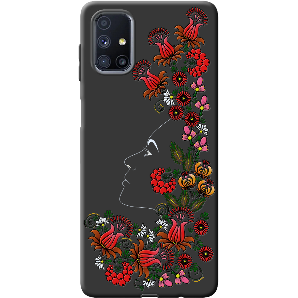 Чехол Boxface Samsung M515 Galaxy M51 3D Ukrainian Muse Черный силикон (40937-bk64-41345)