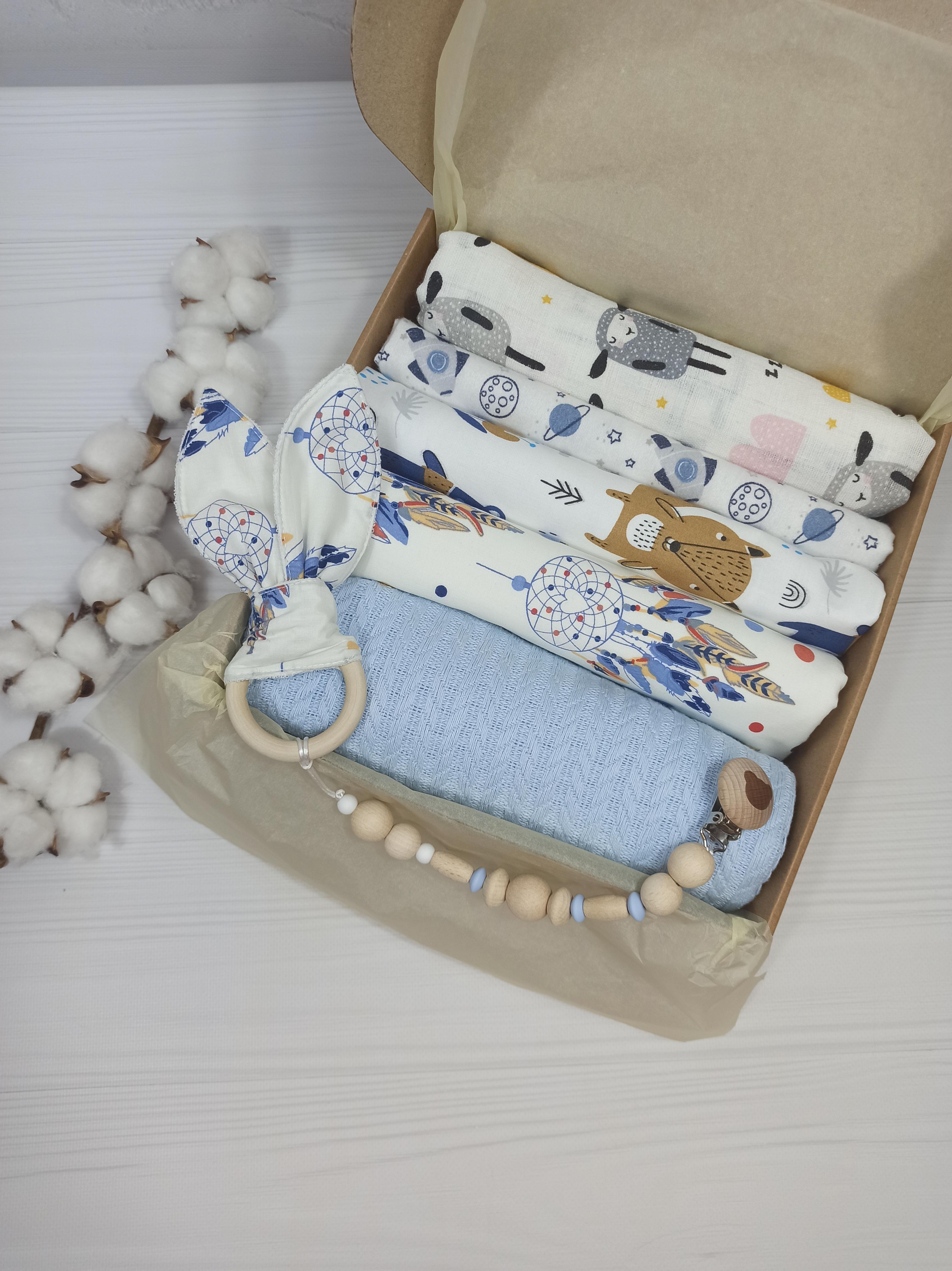 Набор пеленок a.l.babybox Ловец снов 6 шт. Синий (18237063)