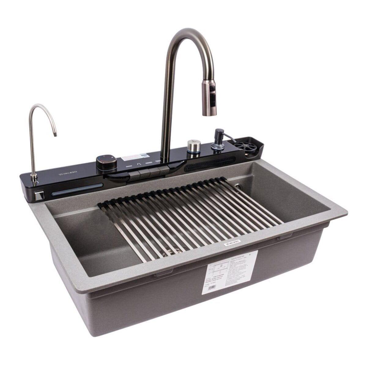 Мойка многофункциональная Valeso Evanora 750x460 врезная гранит Серый матовый (PLTM-SP000049394)