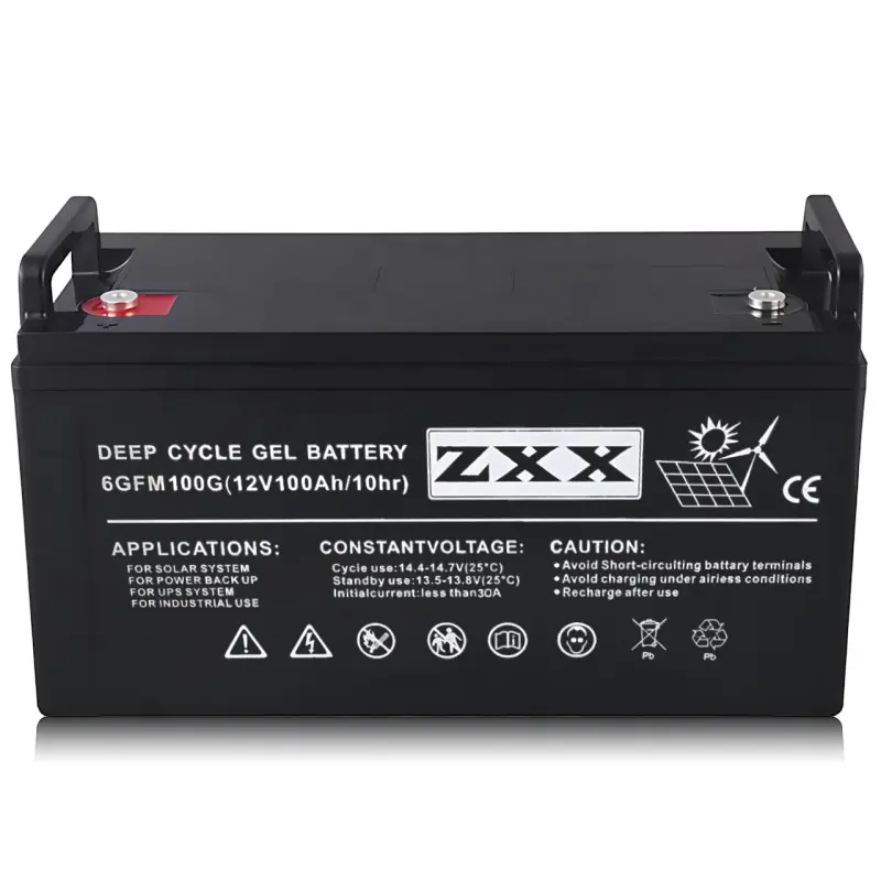 Аккумулятор гелевый ZXX 12V 150Ah с низким саморазрядом и высокой цикличностью экологический