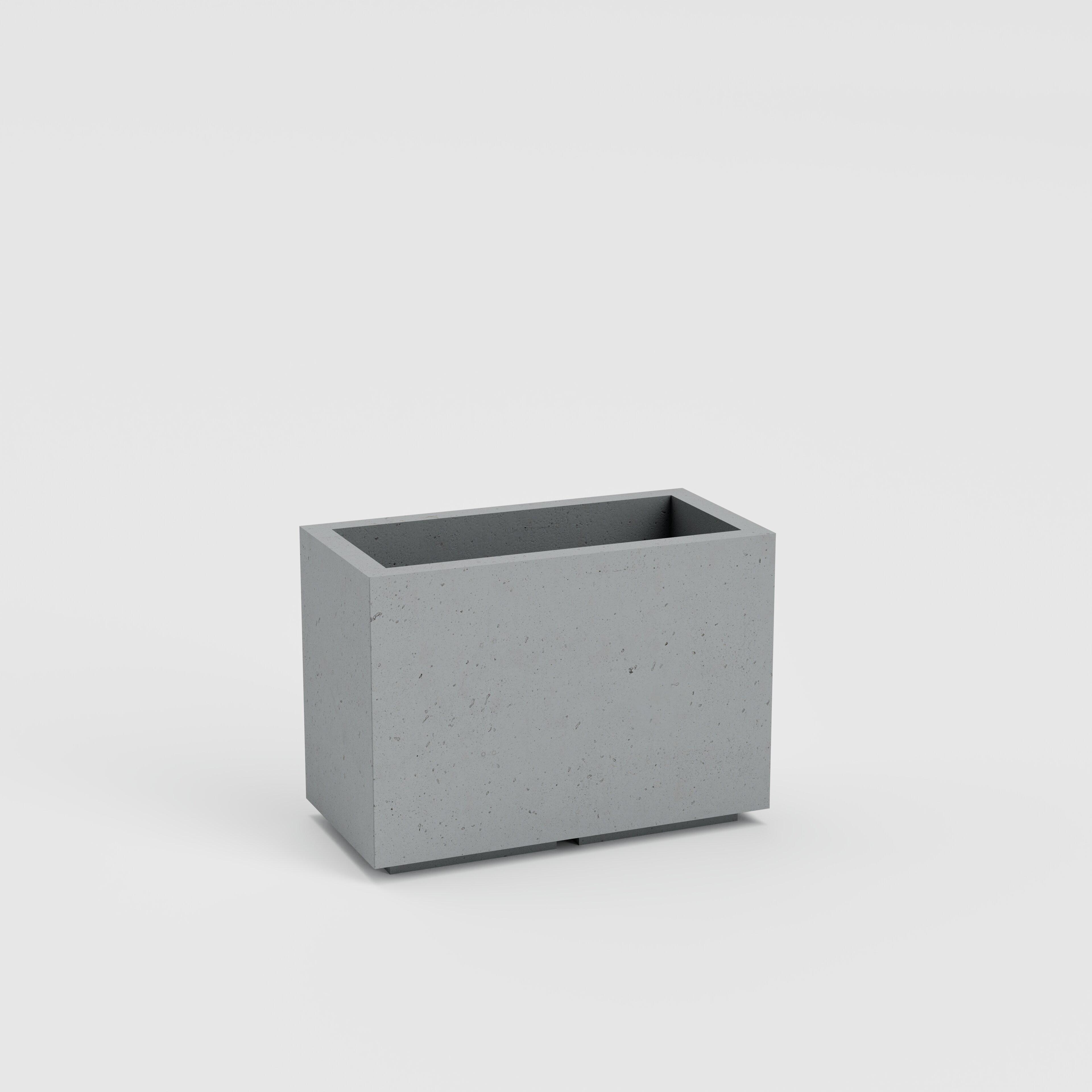 Горщик бетонний Міцно Плаза L 700х350х550 мм Сірий (10364)