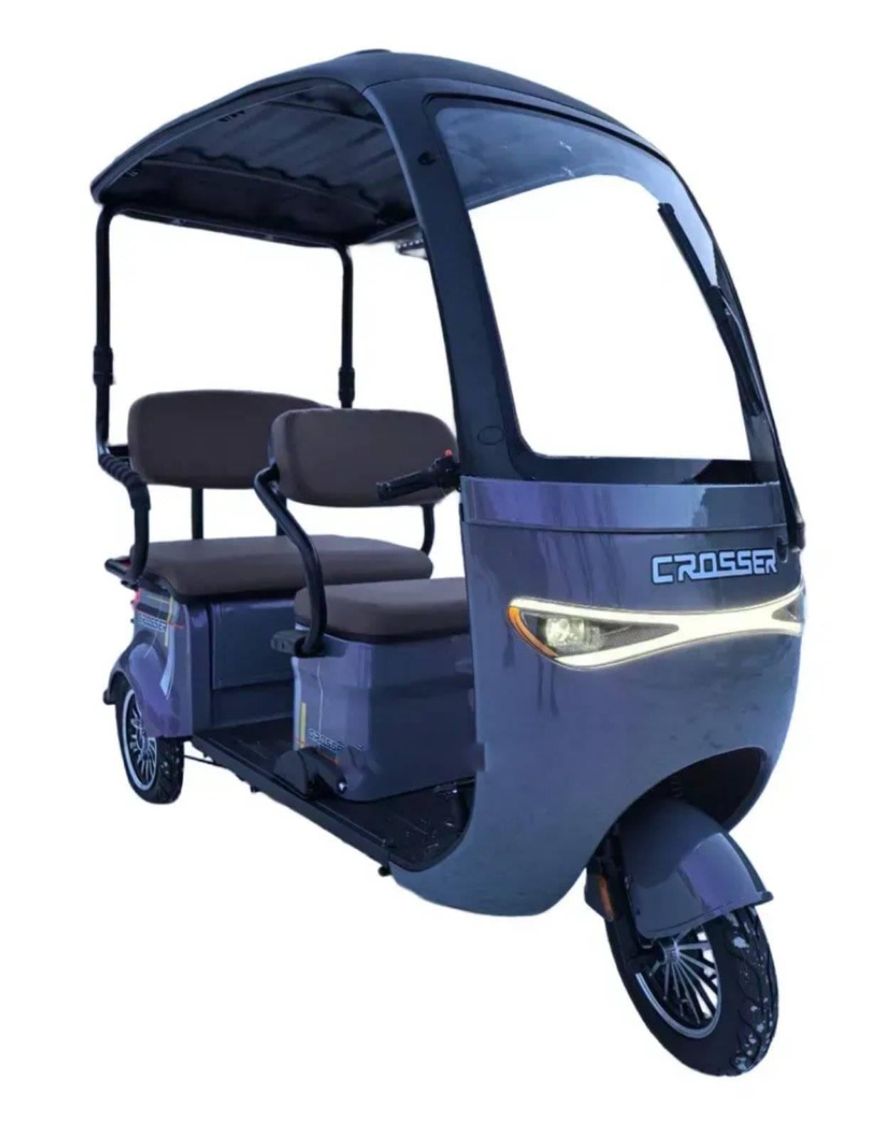 Электроскутер трехколесный Crosser TR7 VAGON 1000W 72V24Ah Хамелеон