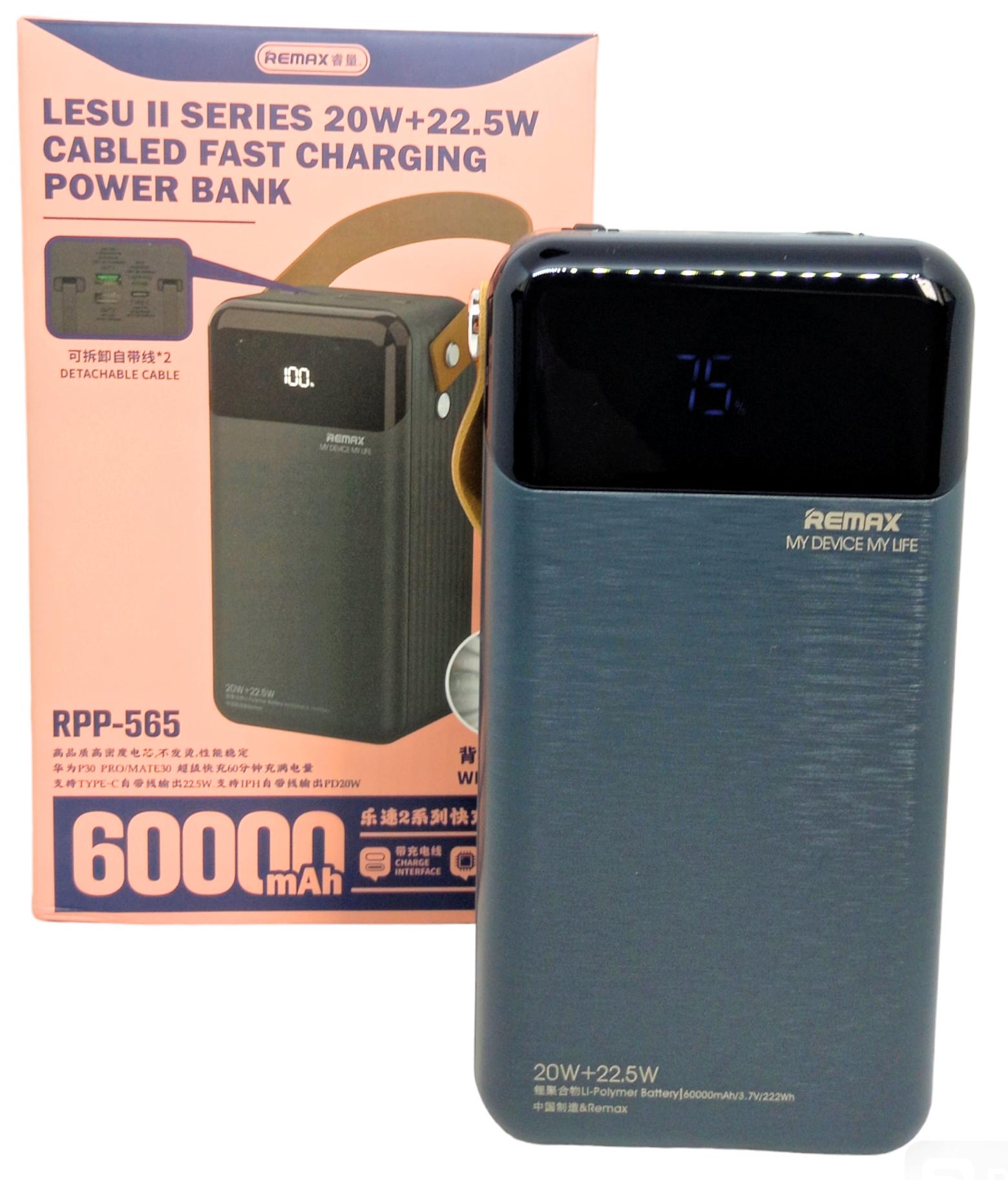 Повербанк Remax RPP-565 60000 mAh 22,5 W