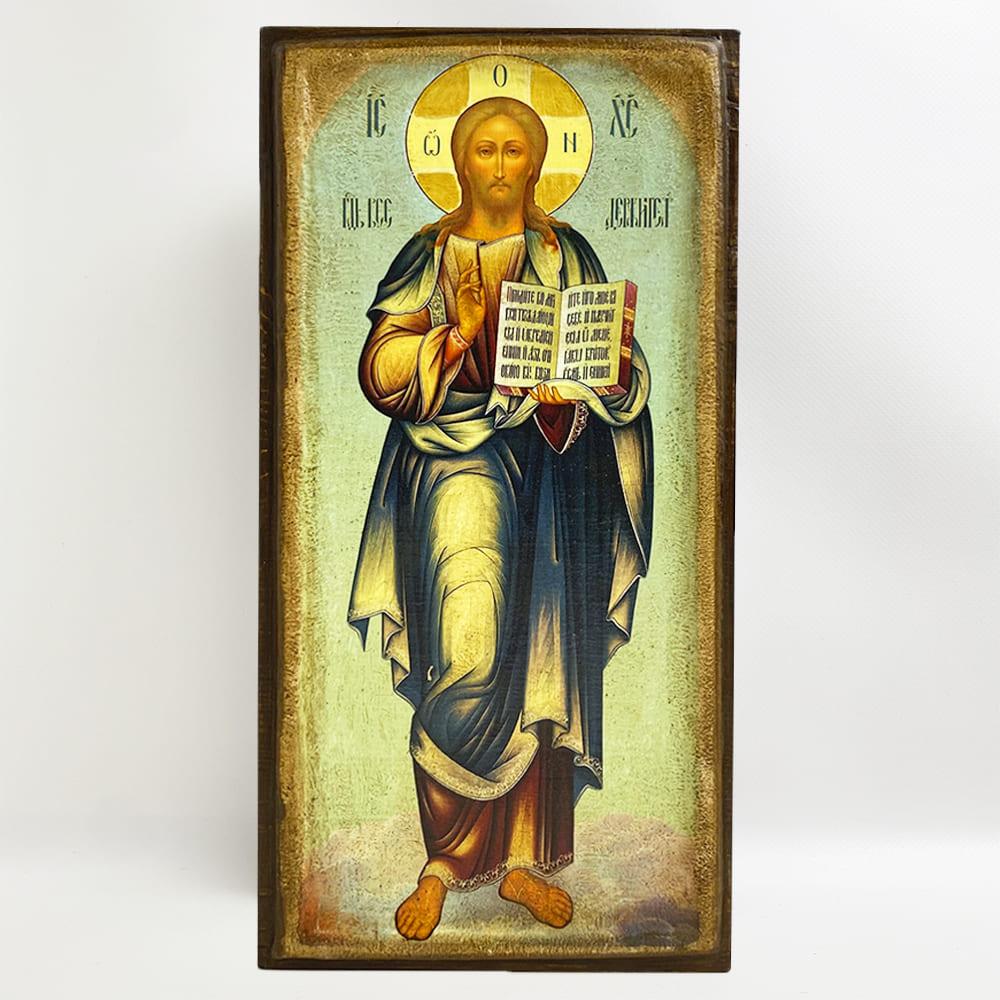 Икона Господь Вседержитель на дереве 30х15,5 см (112-8751с)
