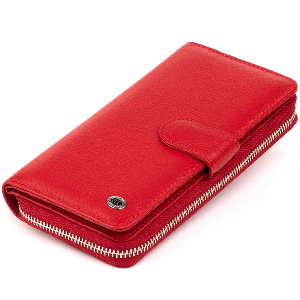Кошелек женский ST Leather 19306 из натуральной кожи Красный (168-136-19306)