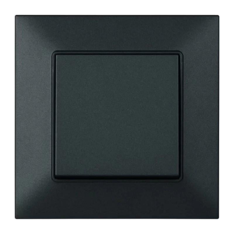 Выключатель 1-клавишный Panasonic Arkedia Slim Черный (23815350)