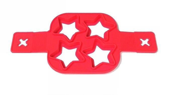 Форма для оладий Звездочки силиконовая Красная (3ae8e14d)