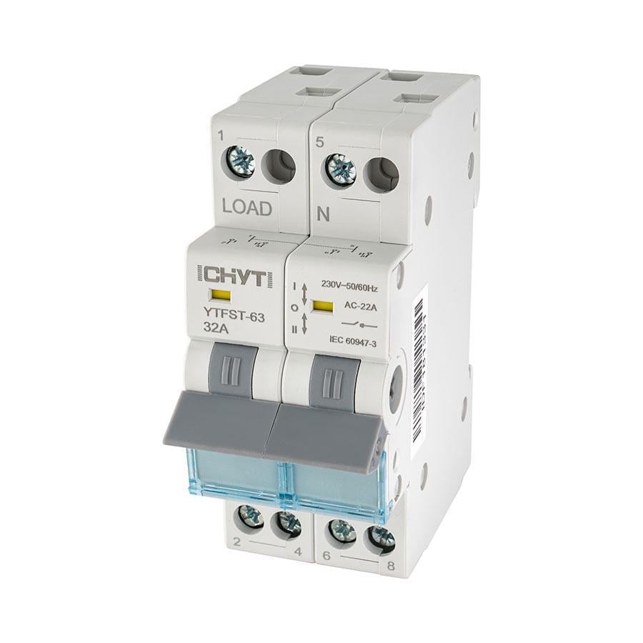 Переключатель напряжения 2-0-1 2P 32A CHYT (27555450)