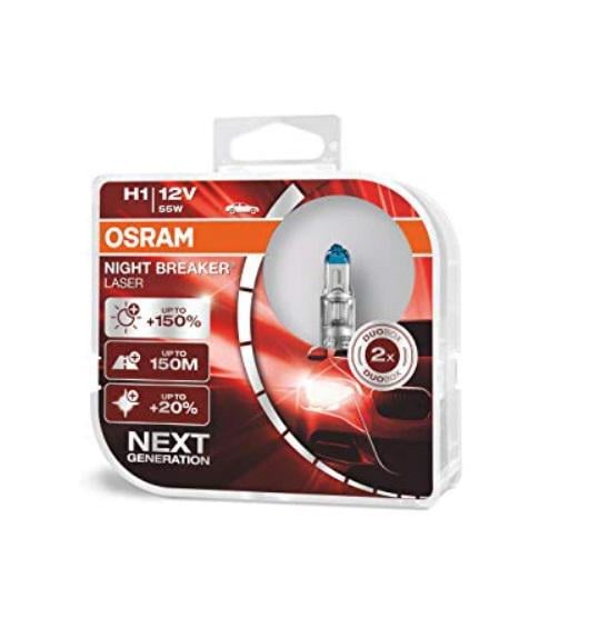 Лампы галогеновые Osram H1 + 150% Night Breaker Laser - фото 6