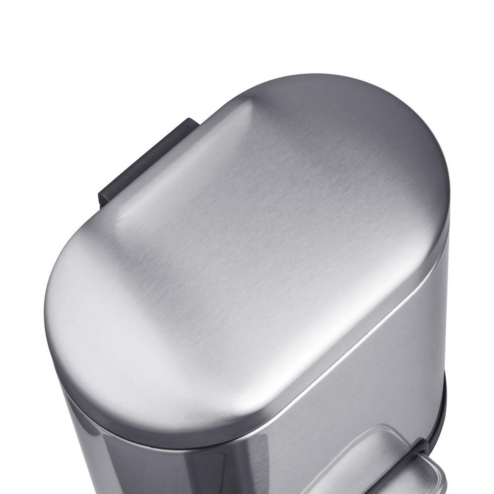 Мусорное ведро с плавным закрытием MIXXUS Premium Topper-TC0205 SS Color овальное 5 л Нержавеющая сталь (MI7059) - фото 6 Мусорное ведро с плавным закрытием MIXXUS Premium Topper-TC0205 SS Color овальное 5 л Нержавеющая сталь (MI7059) - фото 6