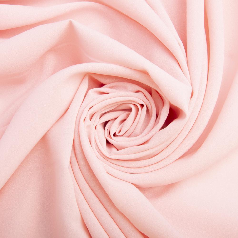 Ткань шифон Мосс креп Нежно-розовый (24698)