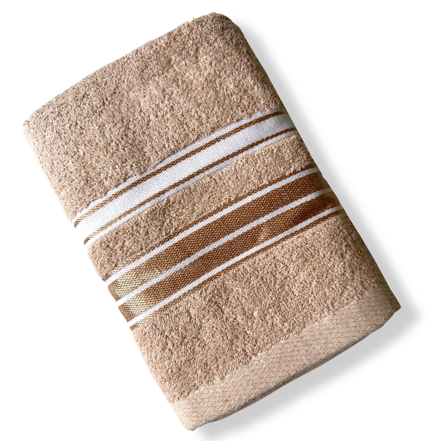 Рушник махровий Koloco 50x100 см Бежевий (550-92-1)