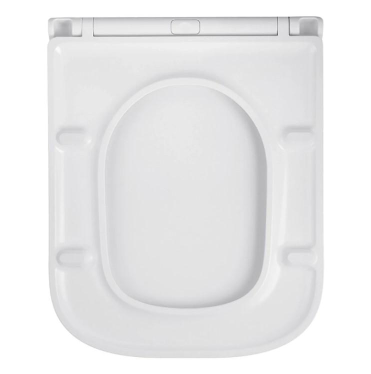 Унітаз підвісний безобідковий Kroner Eifel WHI493436 TORNADO з сидінням (CV034923) - фото 9