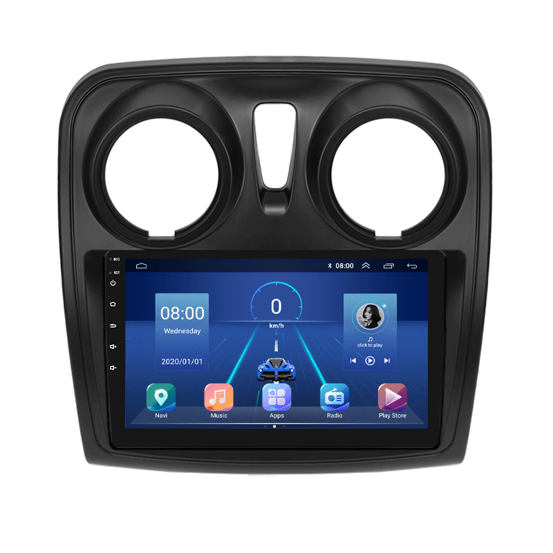 Автомагнитола штатная Lesko 4G/GPS/Wi-Fi для Renault Dokker I 2012-6/128Gb 9" (1683397712)