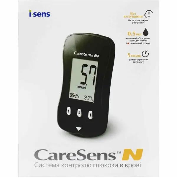Глюкометр истема контролю глюкози в крові CareSens N (000026101) Глюкометр истема контролю глюкози в крові CareSens N (000026101)
