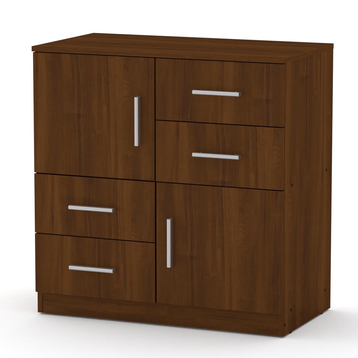 Комод для вещей Компанит 2/4 Орех - фото 1