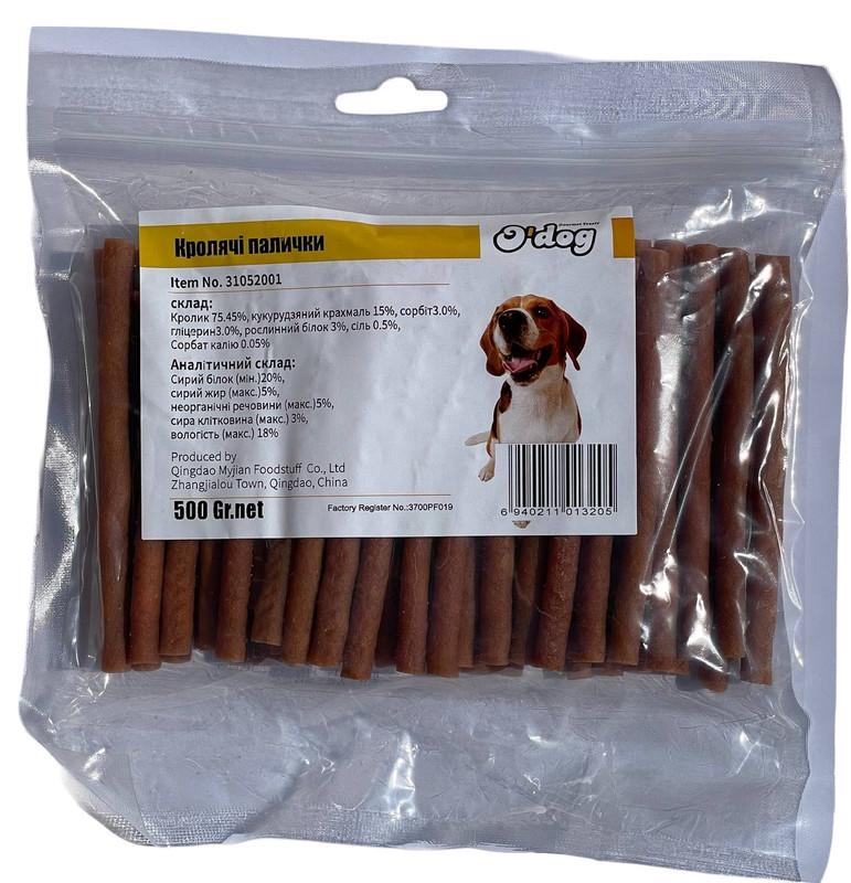 Лакомство для собак O’dog Rabbit Sticks Кролиные палочки 500 г