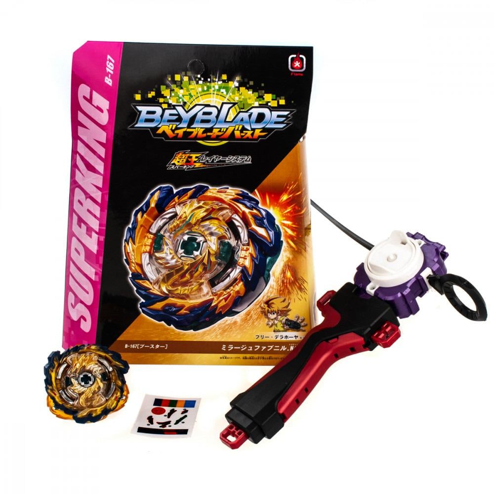 Волчек BeyBlade Mirage Fafnir B167 с пусковым устройством Зеленый (ULT-4750125)