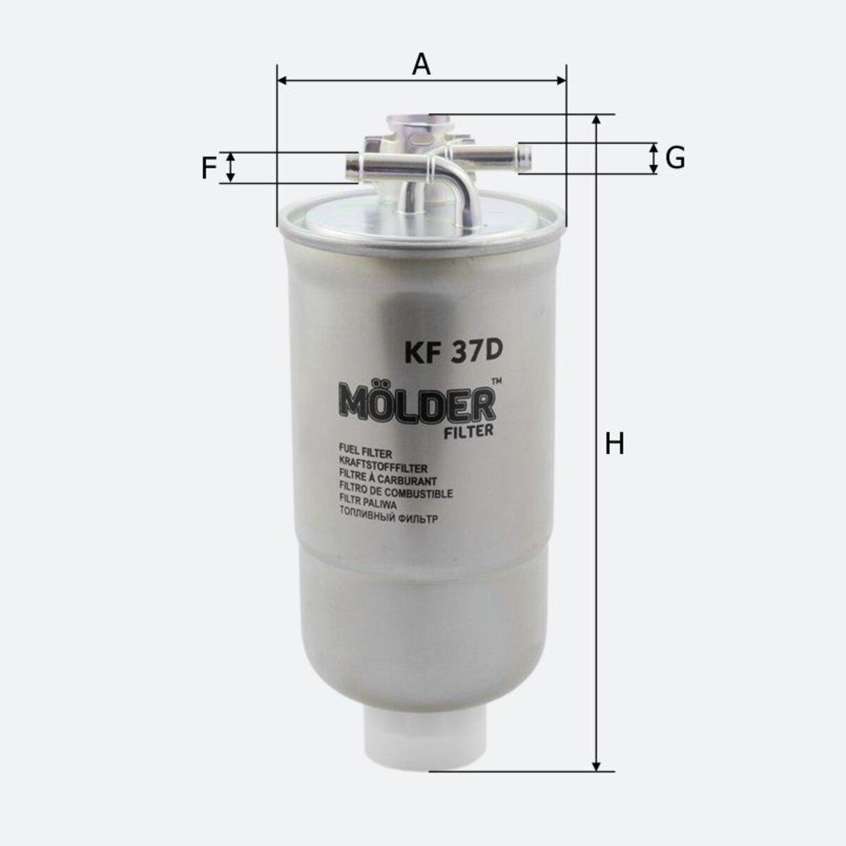 Фильтр топливный Molder KF 37D (20698142) - фото 3