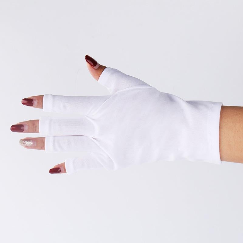 Рукавички для захисту рук від ультрафіолету при сушінні гель-лаку 22х10 см Білий (29308) Рукавички для захисту рук від ультрафіолету при сушінні гель-лаку 22х10 см Білий (29308)