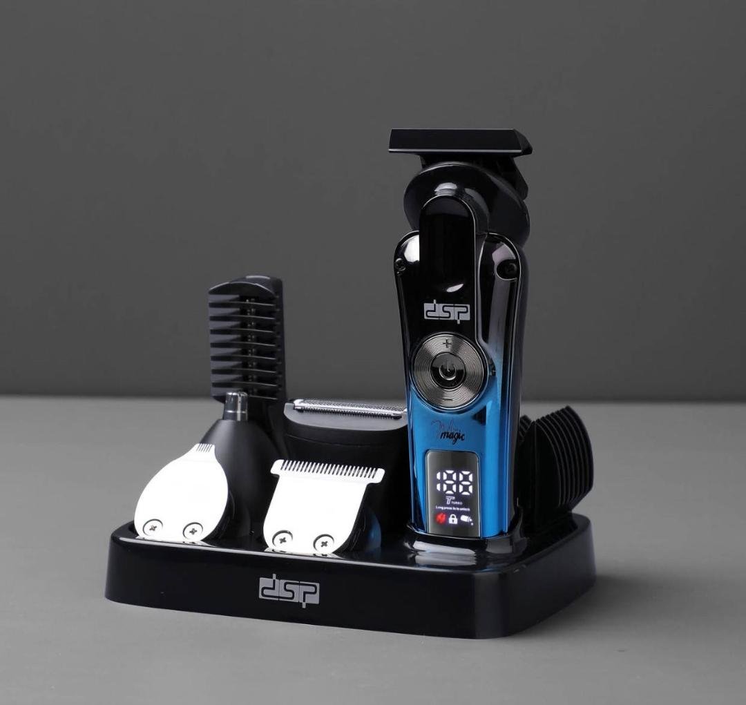 Триммер для стрижки волос DSP 91721 беспроводной 8в1 Голубой (91721)
