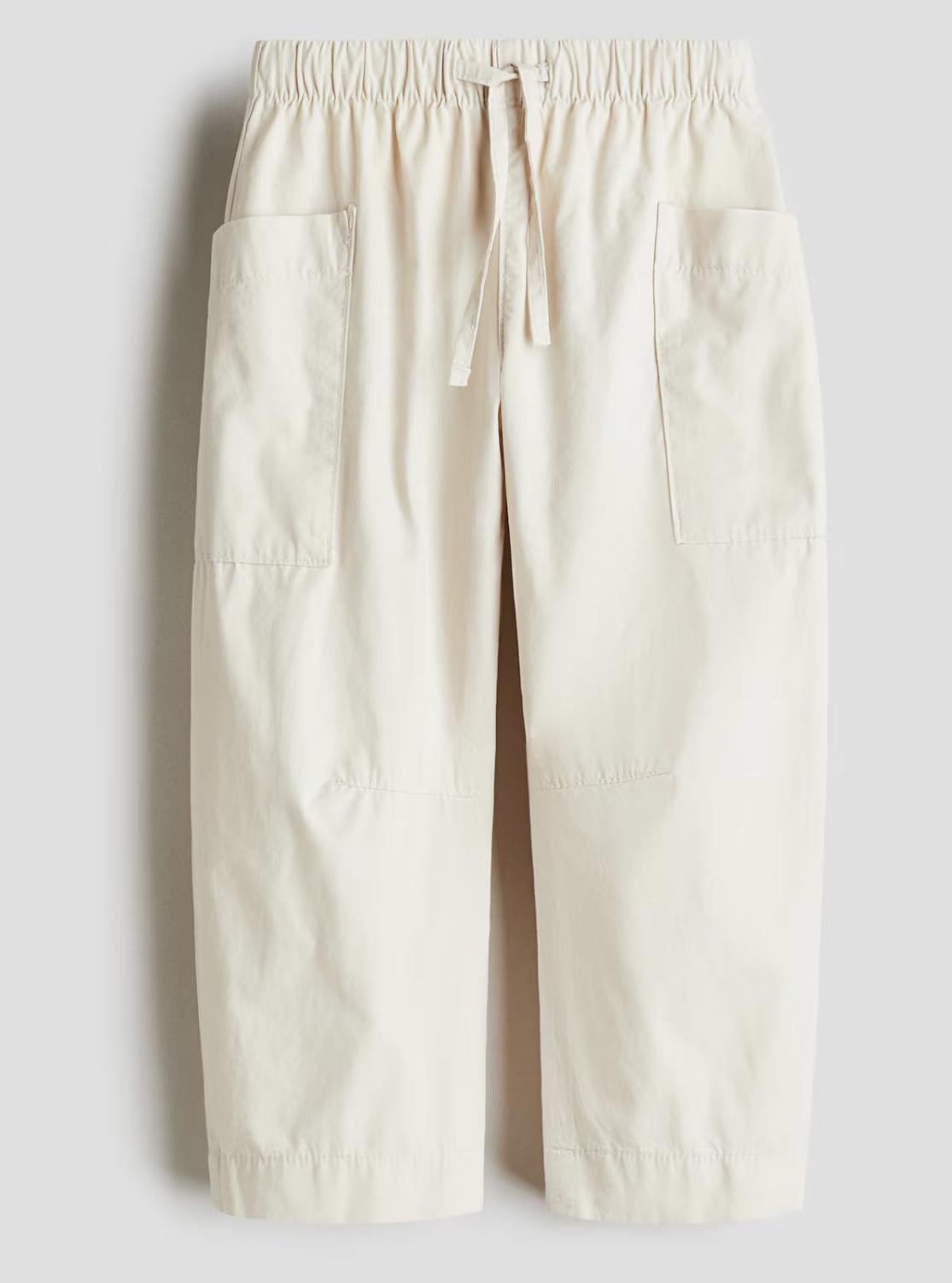 Брюки для девочки H&M 140 см Белый (598)