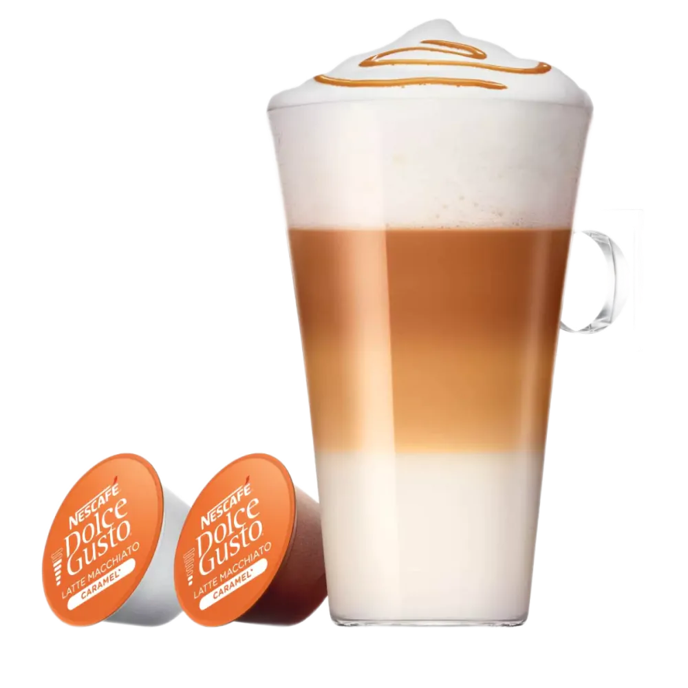 Кава в капсулах Nescafe Dolce Gusto LATTE MACCHIATO CARAMEL 16 капсул Dolce Gusto - фото 3 Кава в капсулах Nescafe Dolce Gusto LATTE MACCHIATO CARAMEL 16 капсул Dolce Gusto - фото 3