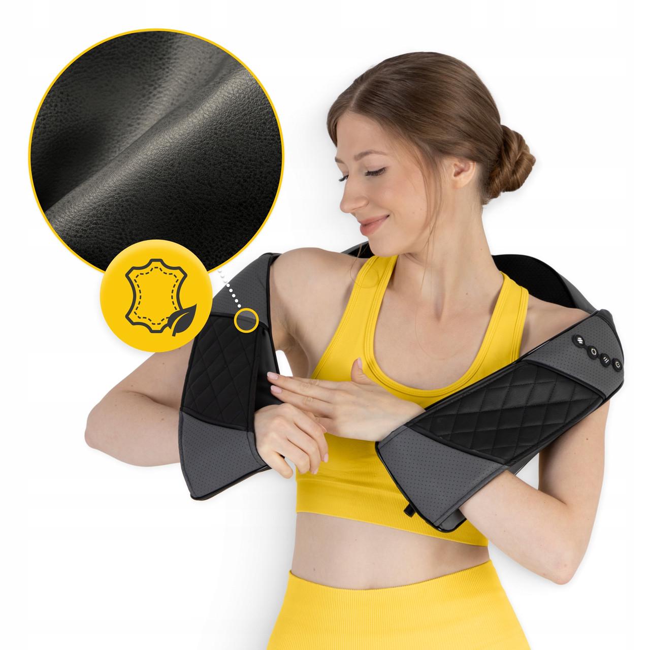 Накидка-масажер 4fizjo Shiatsu Luxury+ для шиї та спини Grey (P-5907739319104) - фото 4