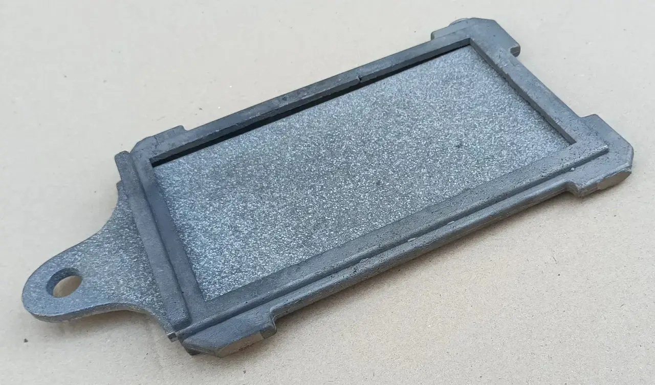 Шибер чугунный усиленный для печей и каминов 185х280 мм