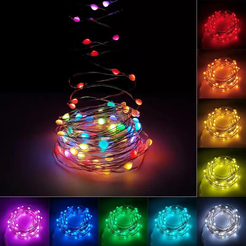 Гірлянда музична 10 м RGB LED USB Bluetooth з пультом (407015) - фото 2