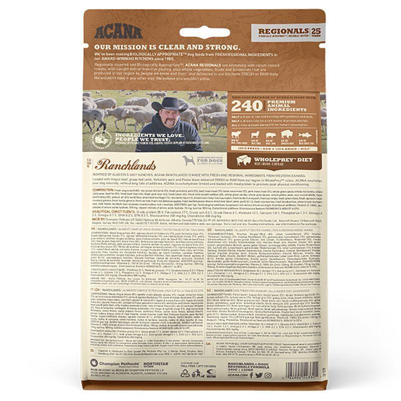 Корм сухий для собак різних порід ACANA RANCHLANDS DOG з червоним м'ясом і рибою 6 кг (a54360) - фото 5